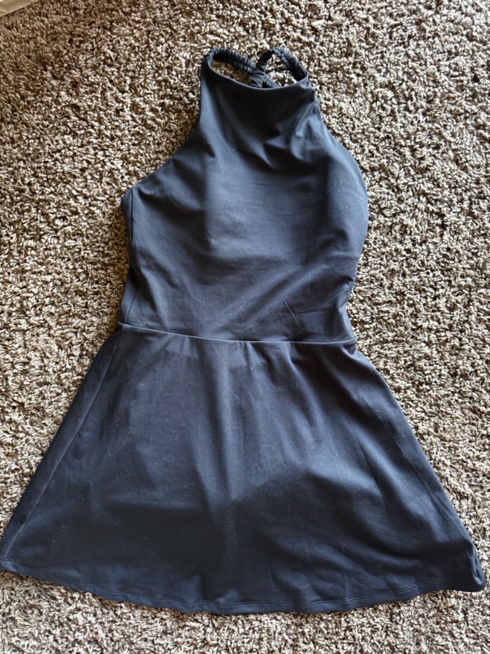 JoyLab Black Halter Skater Footie